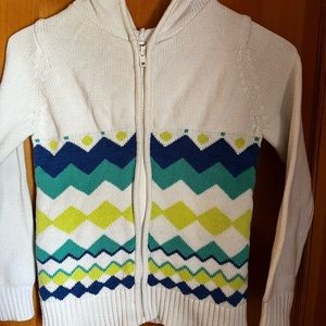 Gymboree zip up Sweater sz 7-8 Super cute